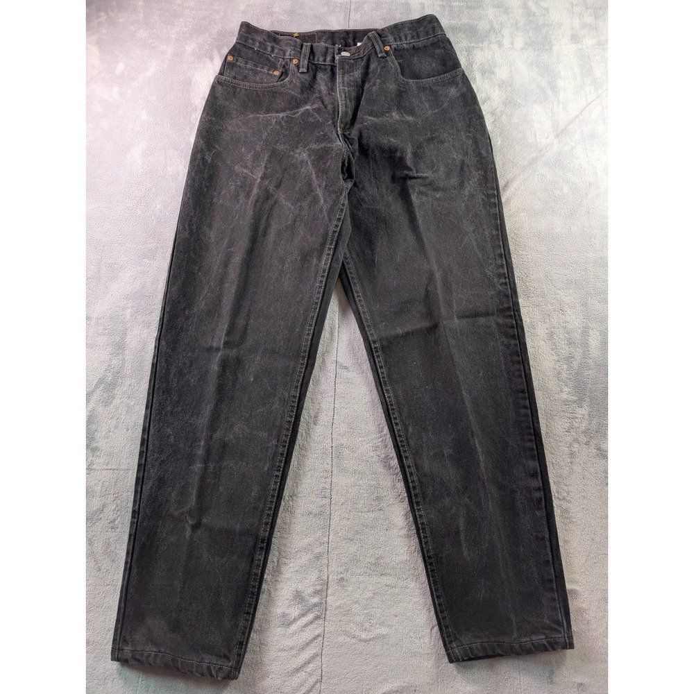 Vintage Levis 560 Loose Fit Tapered Leg Black Denim Jeans Made in USA Mens 29x31 - Picture 1 of 15